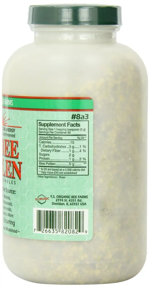 YS Organic Fresh Bee Pollen Whole Granules 16 oz | Nutritional Superfood for Adults - view 2