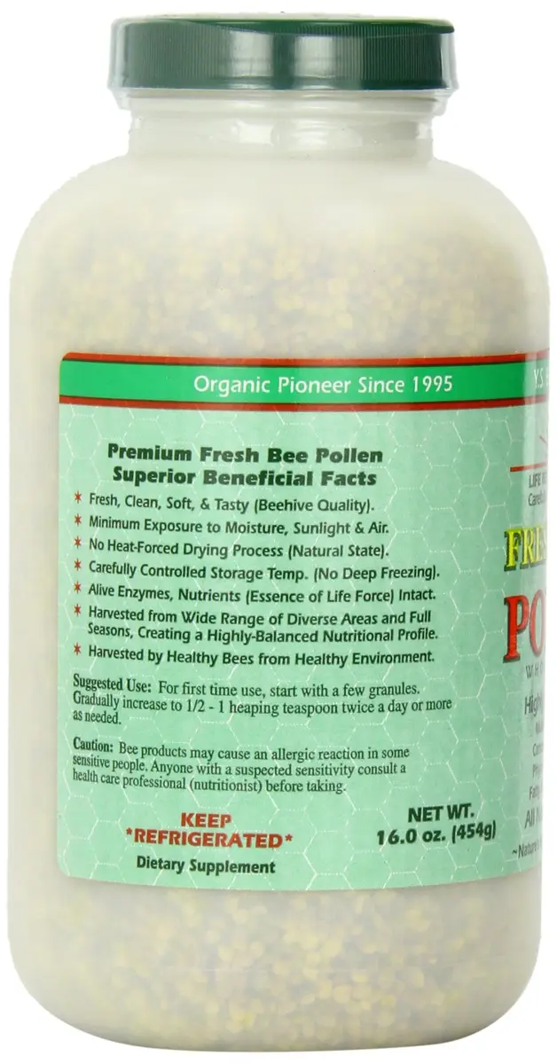 YS Organic Fresh Bee Pollen Whole Granules 16 oz | Nutritional Superfood for Adults - view 3