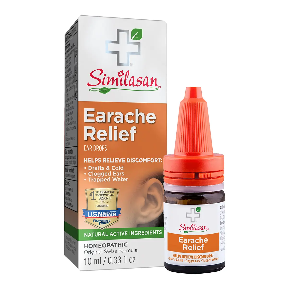 Similasan Earache Relief Ear Drops 0.33 Fl Oz | Natural, Homeopathic Ear Pain Support - main product image