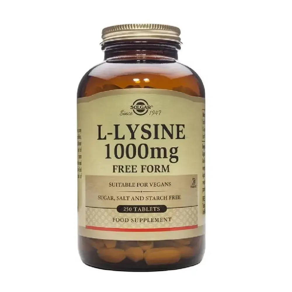 Solgar L-Lysine 1000 mg Tablets | 250 Count (250 Servings) | Essential Amino Acid for Skin & Collagen Support - view 4