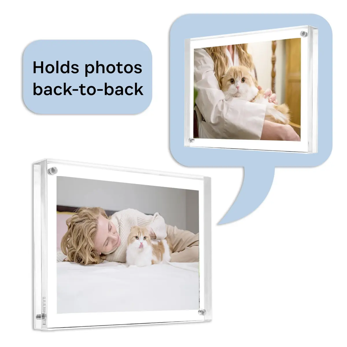 Canetti Original Magnet Frame 4x6 inch | Acrylic Magnetic Picture Holder, Vertical & Horizontal Display - view 5