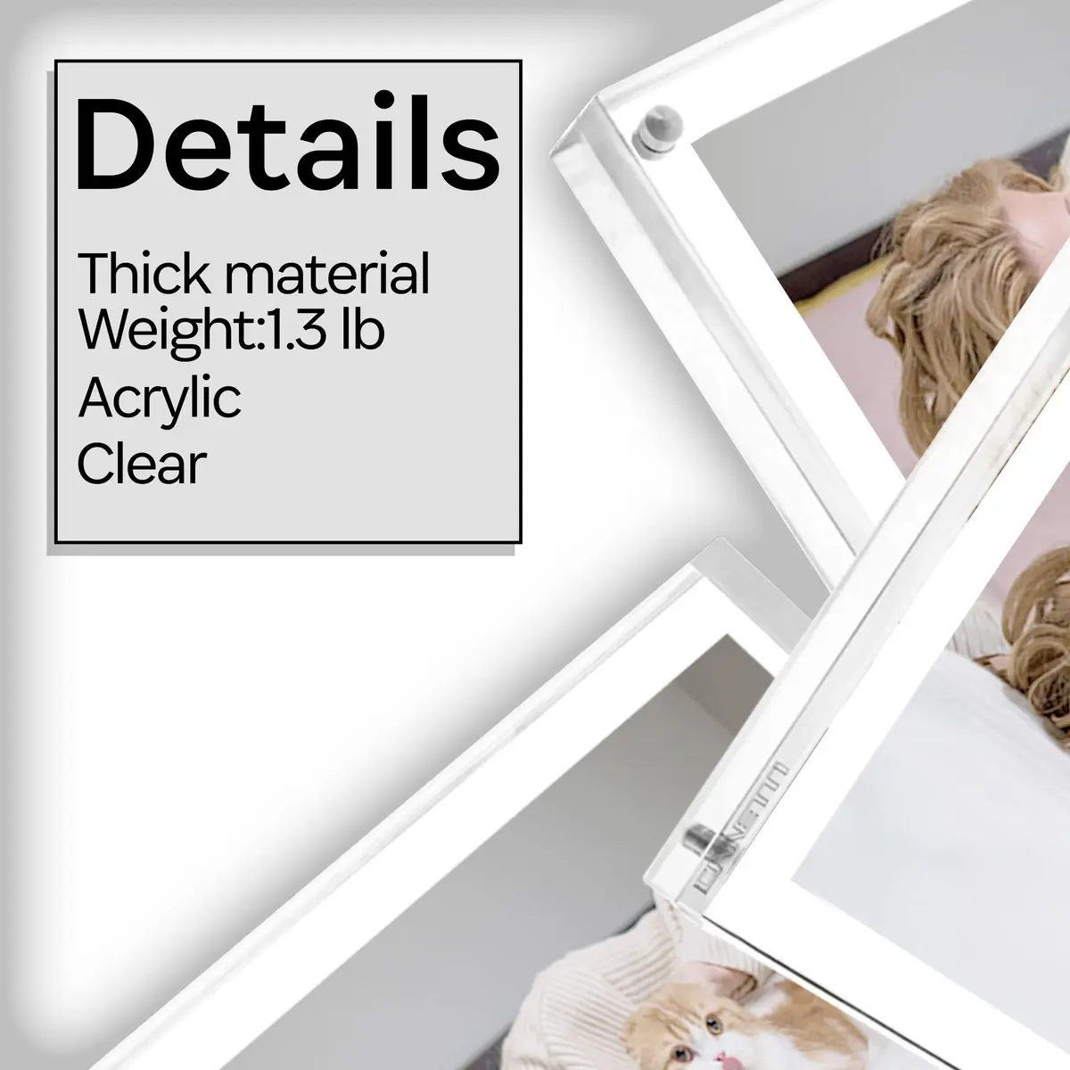 Canetti Original Magnet Frame 4x6 inch | Acrylic Magnetic Picture Holder, Vertical & Horizontal Display - view 6