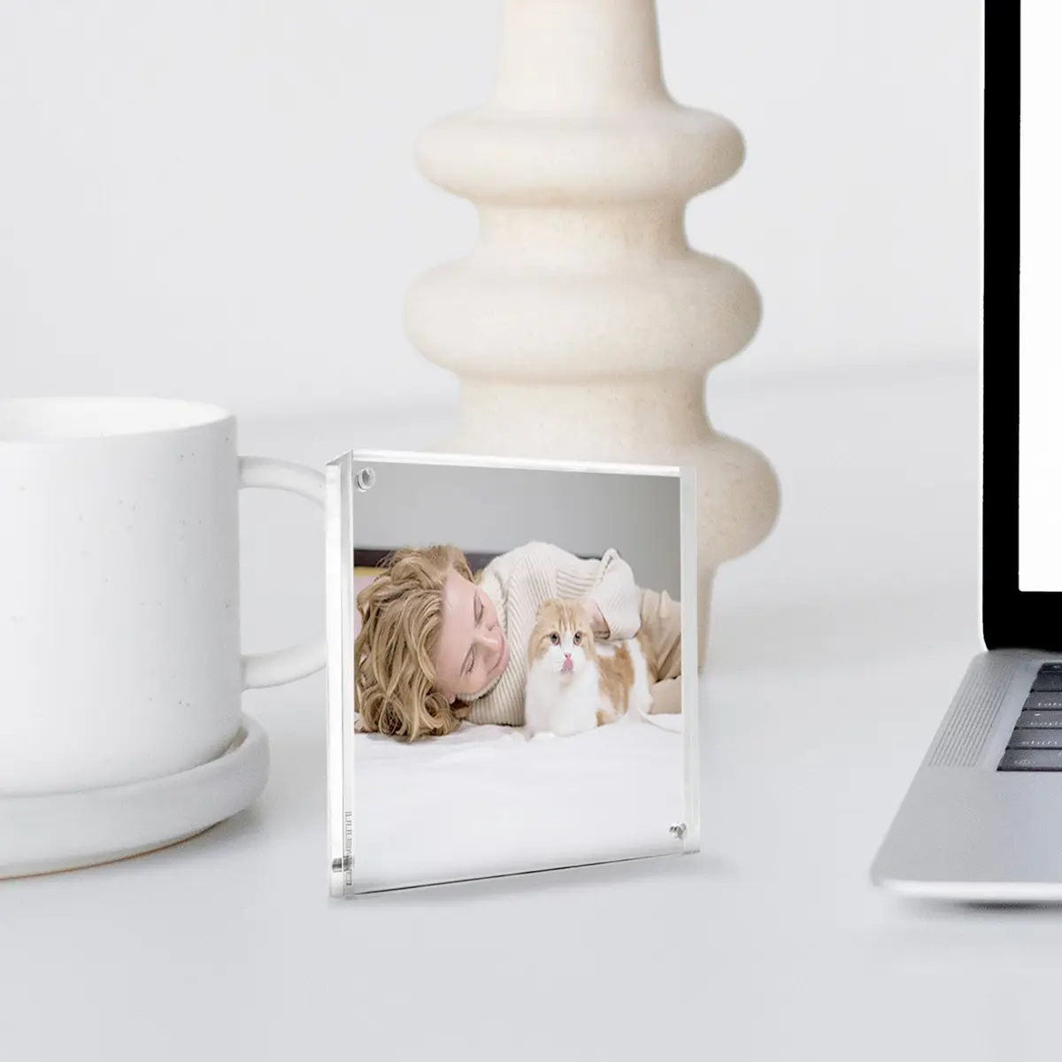 Canetti Original Magnet Frame 4x6 inch | Acrylic Magnetic Picture Holder, Vertical & Horizontal Display - view 3