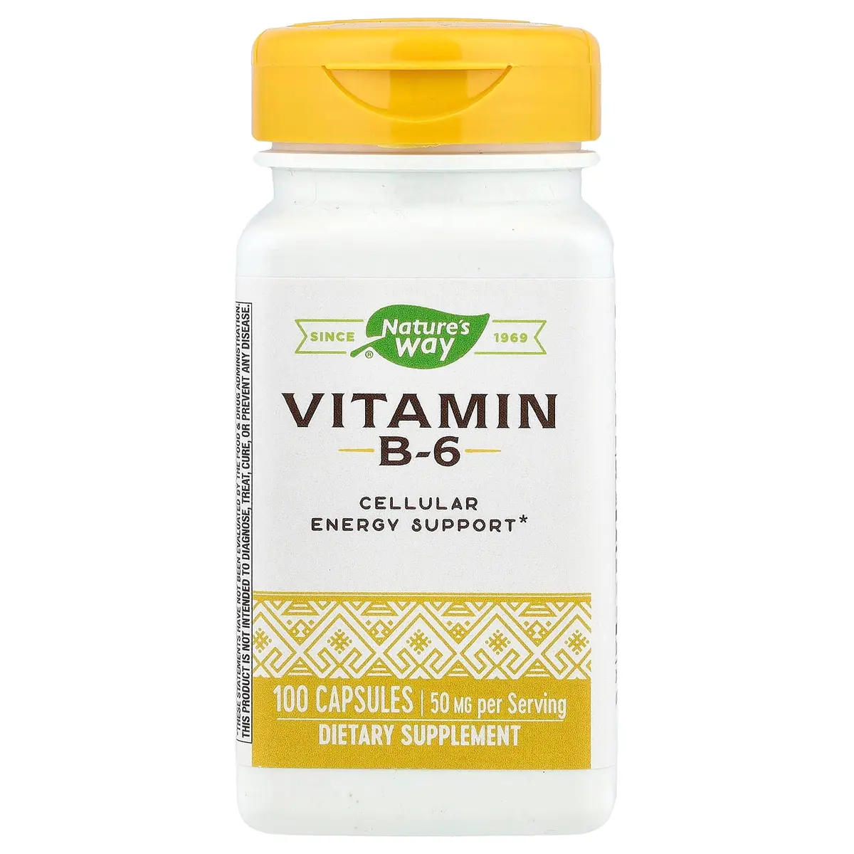 Nature's Way High Potency Vitamin B6 50 mg | Cellular Energy & Brain Support* - main product image