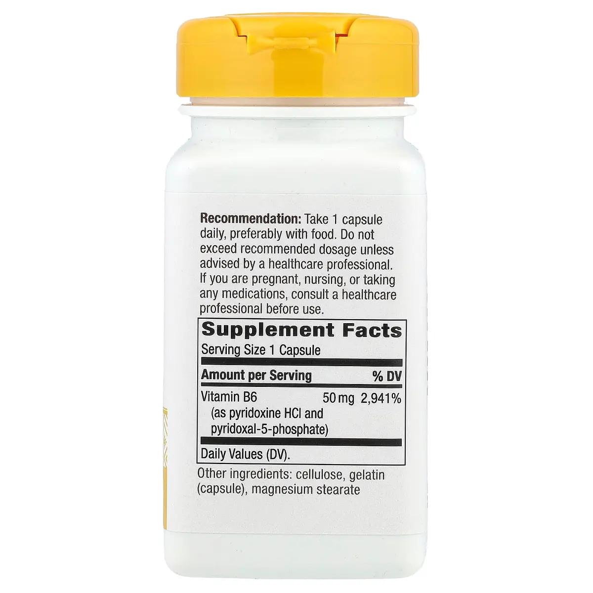 Nature's Way High Potency Vitamin B6 50 mg | Cellular Energy & Brain Support* - view 2