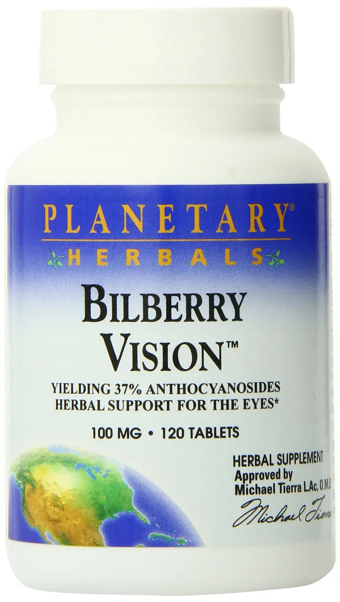 Planetary Herbals Bilberry Vision Tablets 120 Count | Supports Eye Health & Antioxidant Protection - view 4