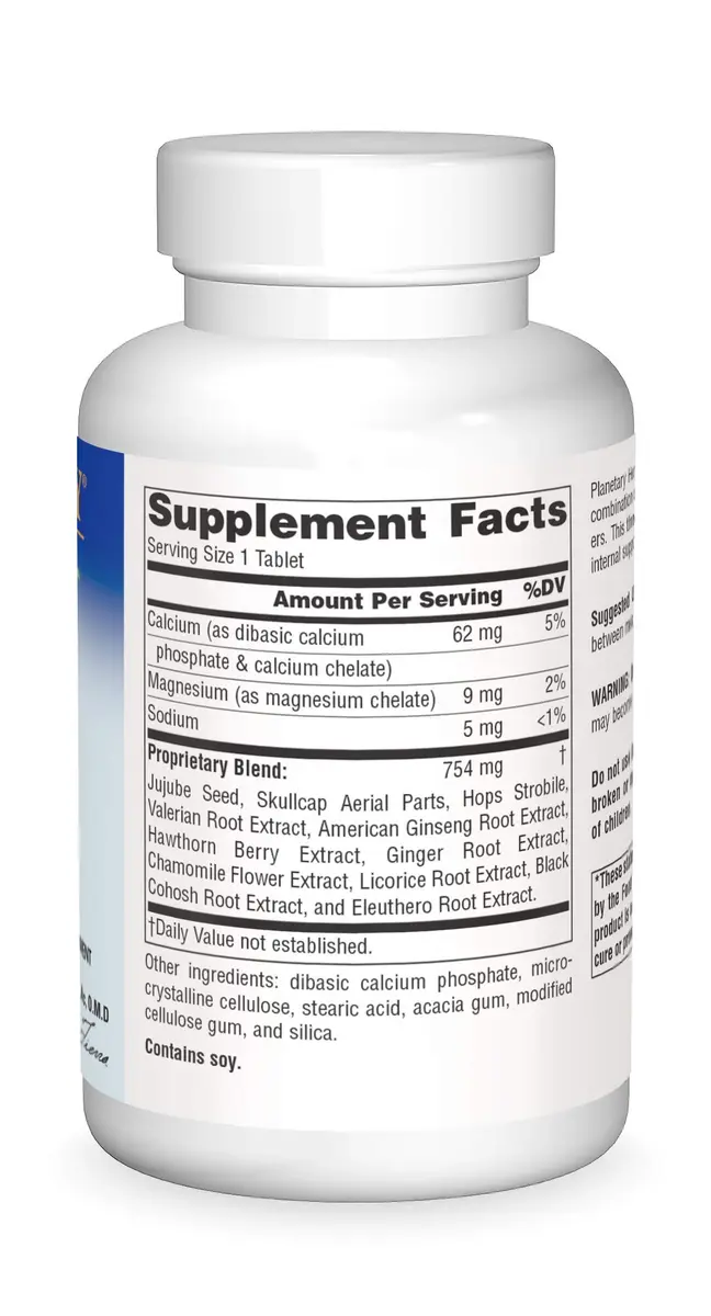 Planetary Herbals Stress Free Calm Formula Tablets, 810 mg | Botanical Stress Relief for Adults - view 3