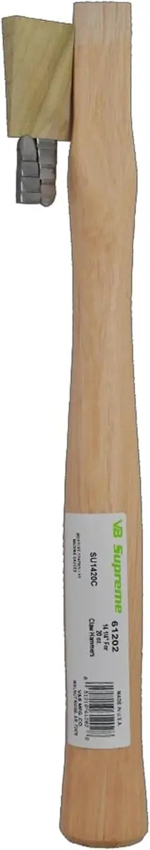 Vaughan Adze Eye Hammer Replacement Handle 14 Inch Hickory | Forged Steel Head & Shock-Absorbing Grip - view 2