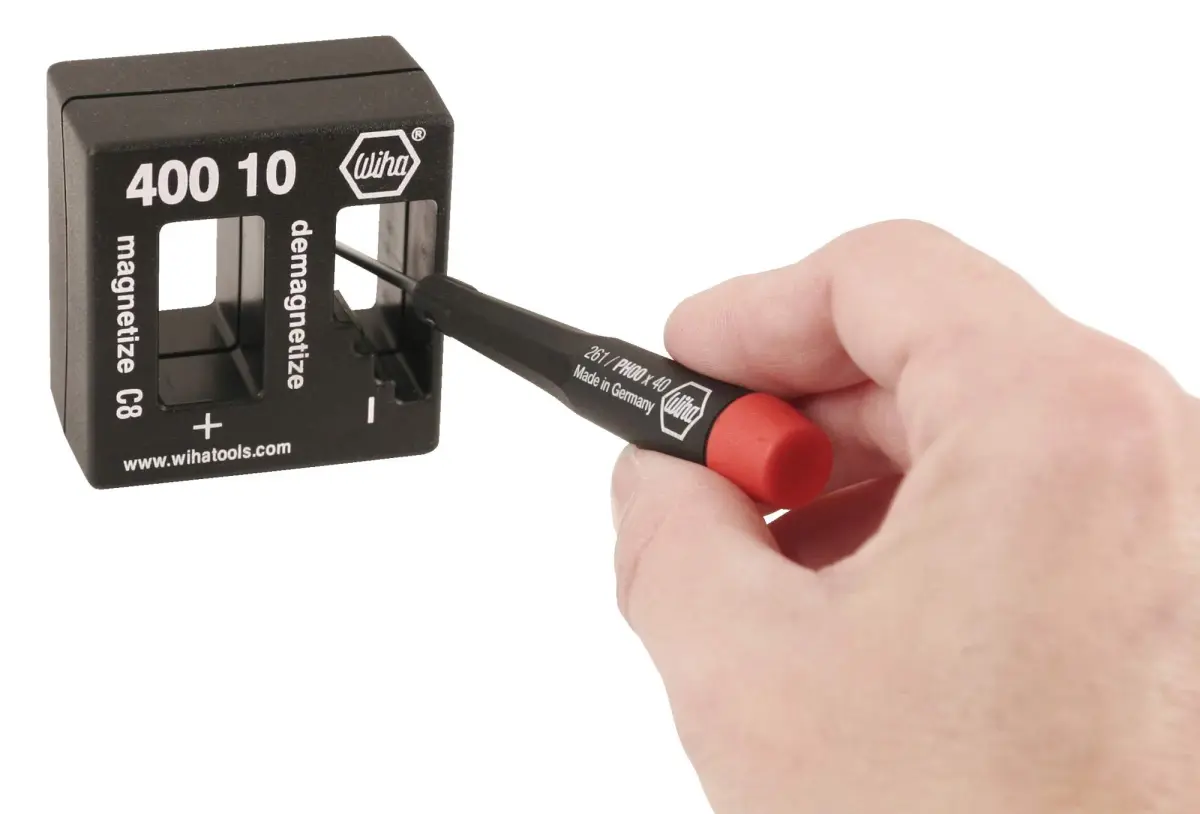 Wiha 40010 Magnetizer Demagnetizer Tool | 5.1 cm x 4.8 cm x 2.9 cm (2" x 1.9" x 1.1") - view 3