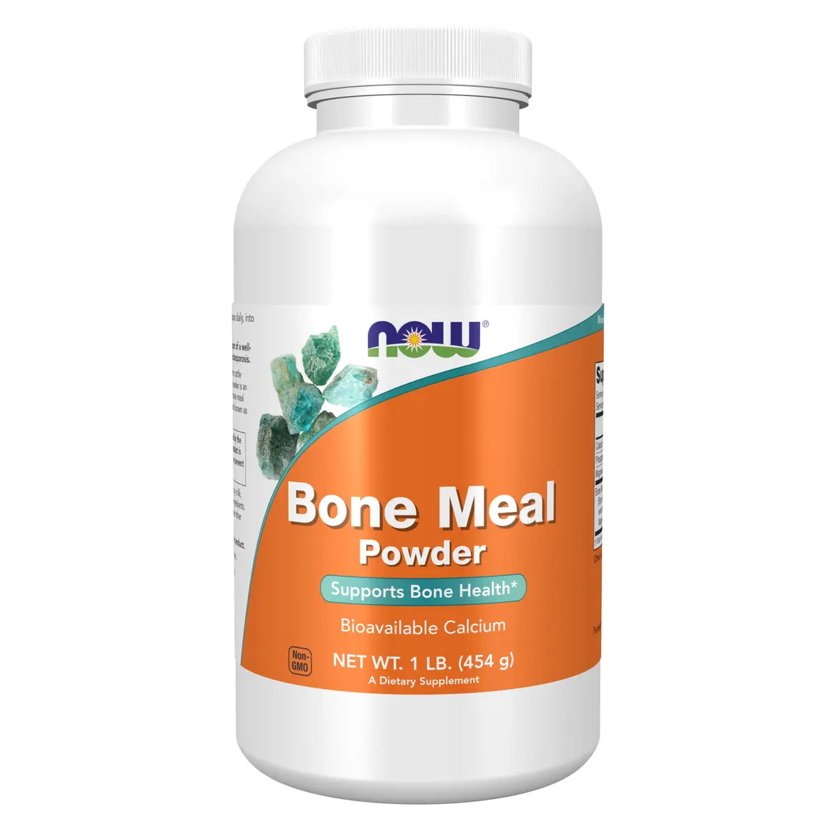 NOW Bone Meal Powder 1 lb | Natural Calcium Source for Bone Support in India - main product image