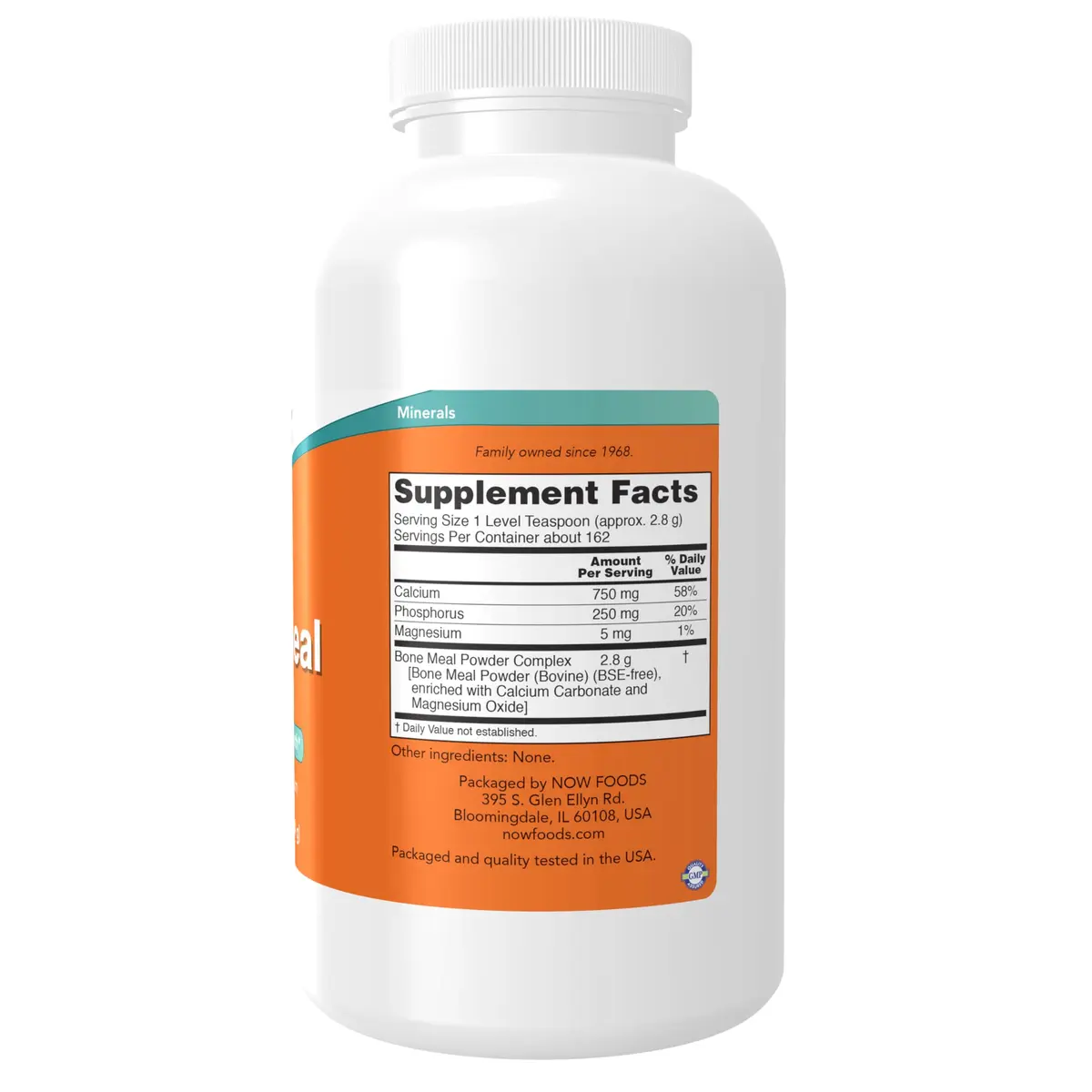NOW Bone Meal Powder 1 lb | Natural Calcium Source for Bone Support in India - view 2
