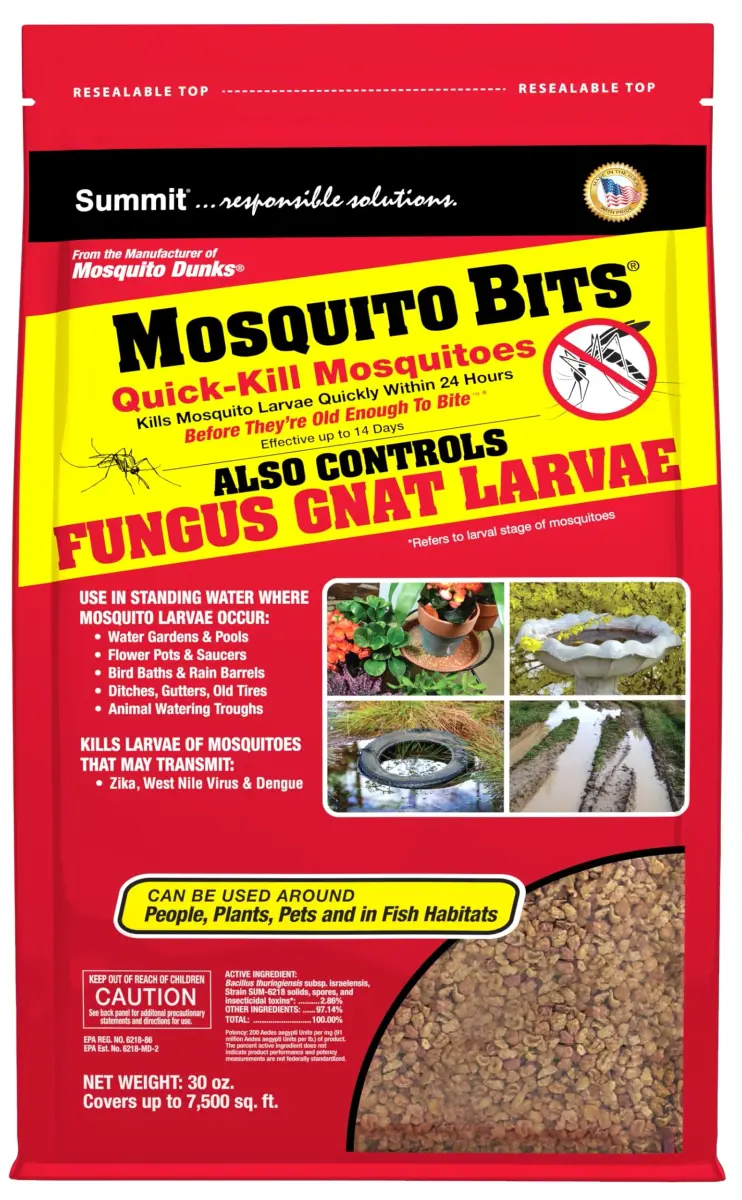 Summit Mosquito Bits Larvicide Granules 850g (30 oz) | EPA Registered Biological Control - main product image