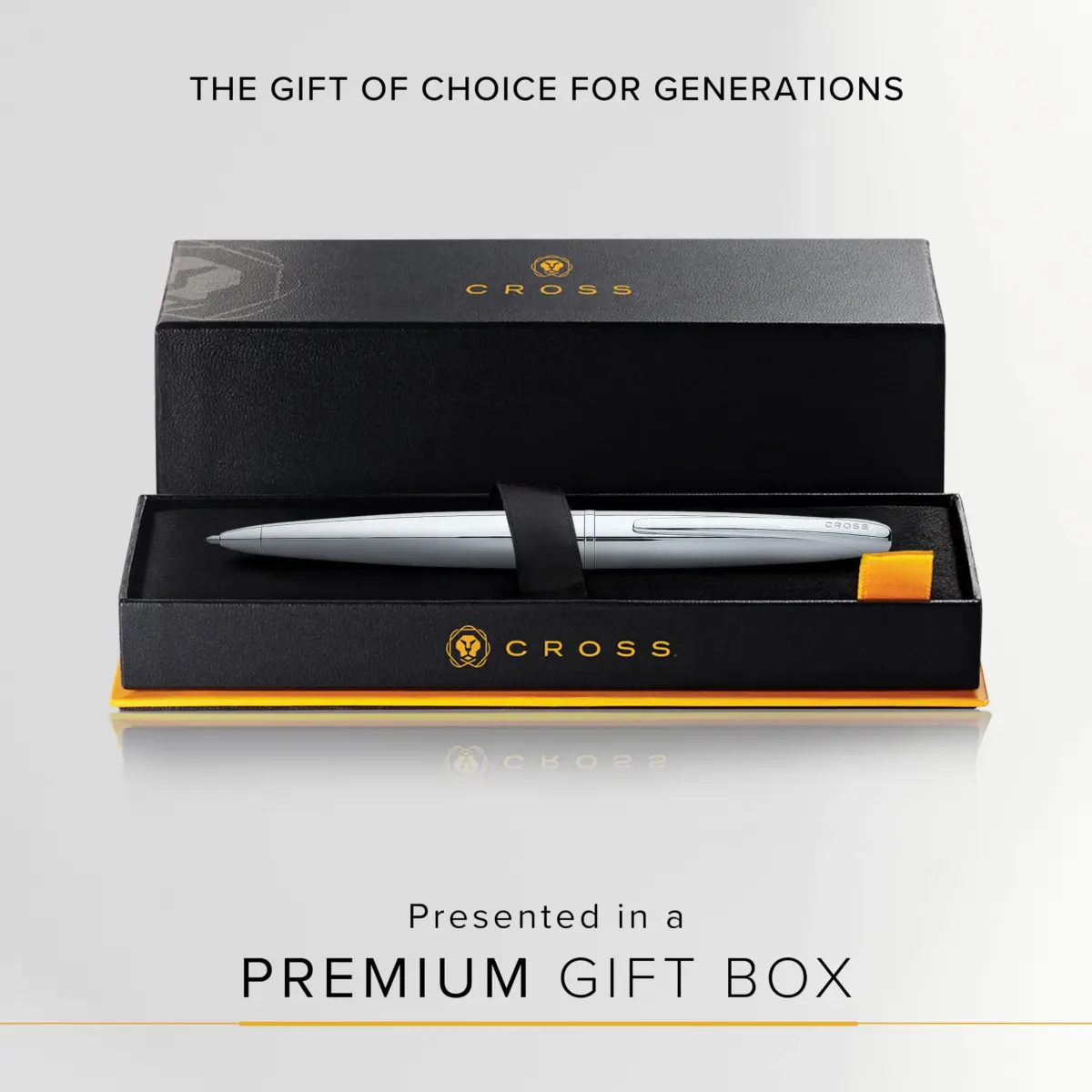 Cross ATX Pure Chrome Ballpoint Pen, Medium Point, Black Ink (0.7mm) | Smooth Writing, Professional Design - view 5
