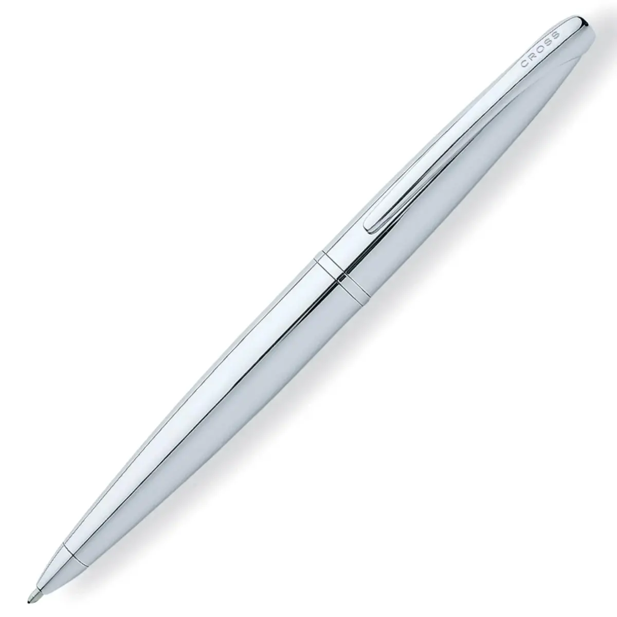 Cross ATX Pure Chrome Ballpoint Pen, Medium Point, Black Ink (0.7mm) | Smooth Writing, Professional Design - view 4