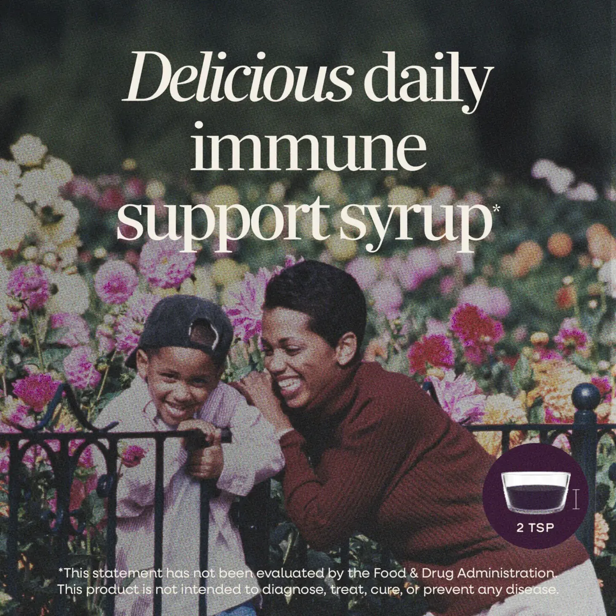Nature's Way Sambucus Immune Elderberry Syrup with Vitamin C & Zinc 240ml (8 Fl Oz) | Immune Support with Superfood Antioxidants - view 2
