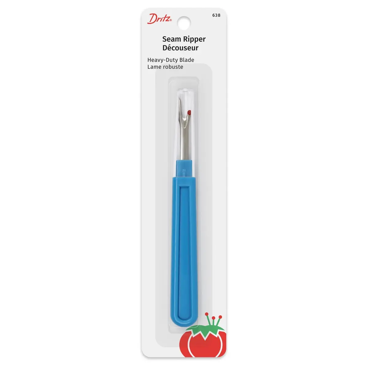 Dritz Deluxe Seam Ripper Blue | Easy Grip Steel Stitch Remover (1-Pack) - main product image