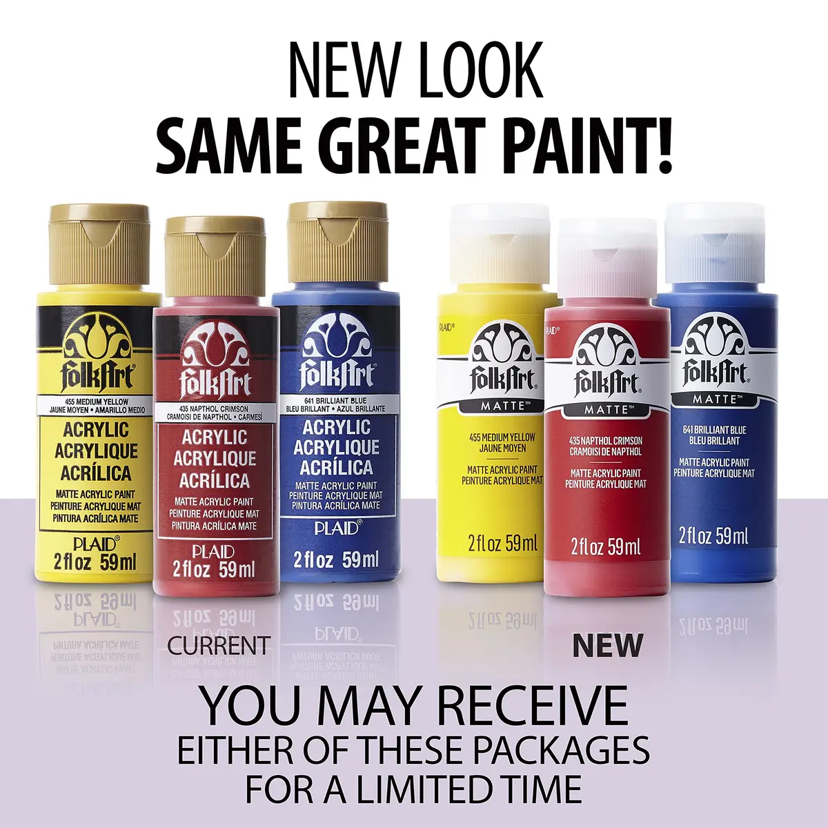 FolkArt Acrylic Paint Hot Pink 59ml (2 Fl Oz) | Artist-Quality Matte Finish - view 2