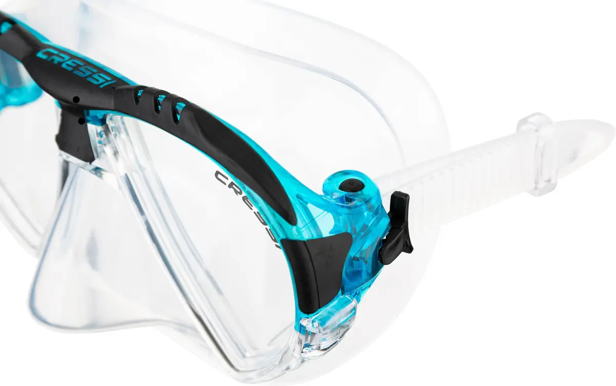 Cressi Matrix 2-Lens Masks, Clear/Aquamarine | Wide Field of View for Divers & Freedivers - view 3