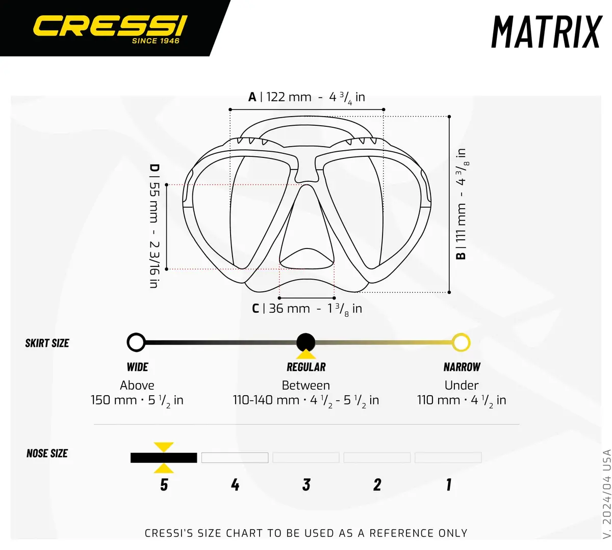 CRESSI Matrix 2-Lens Masks, Clear/Blue | Wide Field of View for Divers & Freedivers - view 5