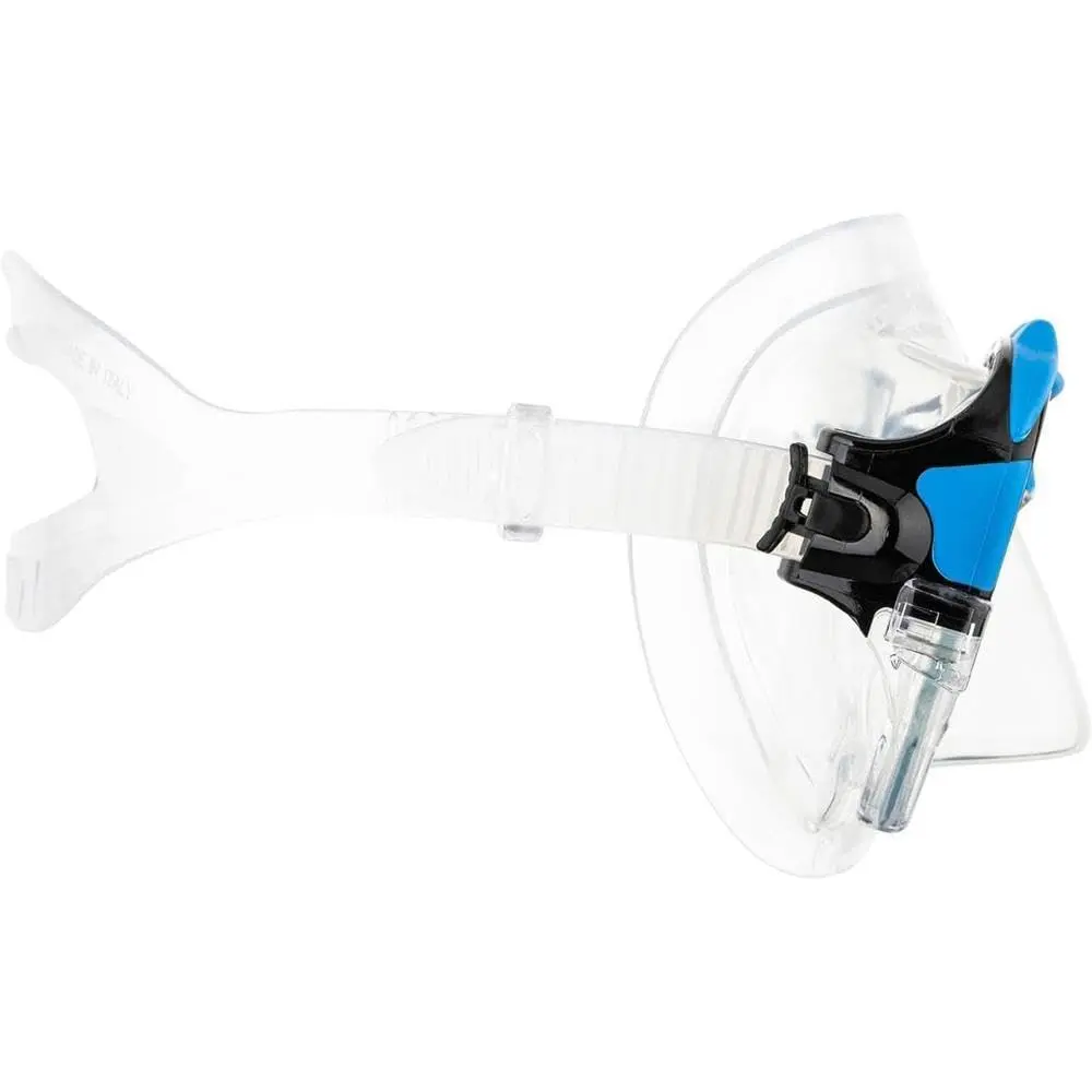 CRESSI Matrix 2-Lens Masks, Clear/Blue | Wide Field of View for Divers & Freedivers - view 3
