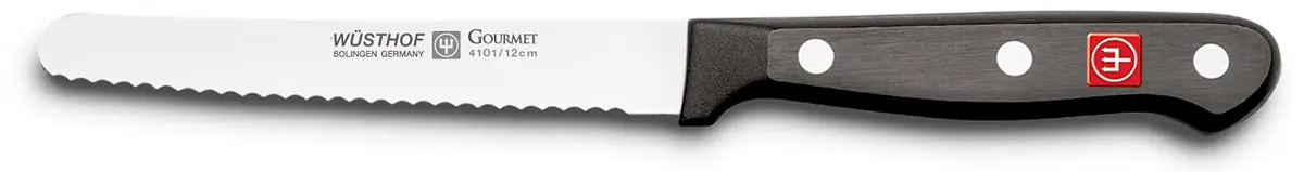 Wüsthof Gourmet Utility Knife, 4.5-Inch, Serrated | High Carbon Stainless Steel, German Craftsmanship - main product image