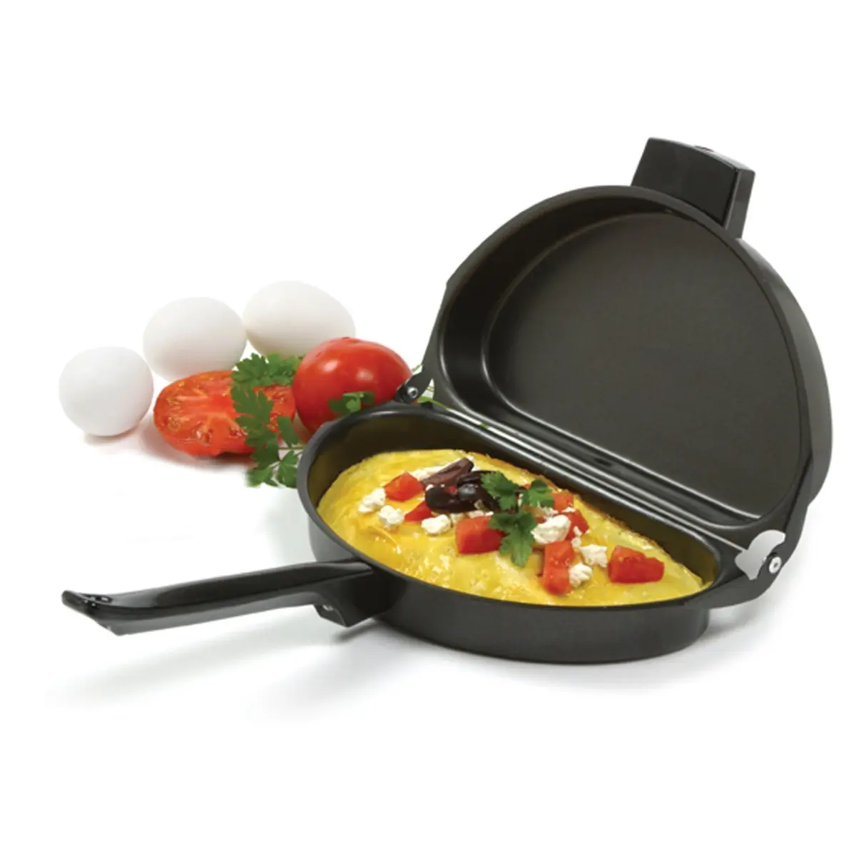 Norpro Nonstick Omelet Pan 16.5cm x 23.5cm x 6cm | Perfect Omelets, Folds for Easy Cooking - view 3