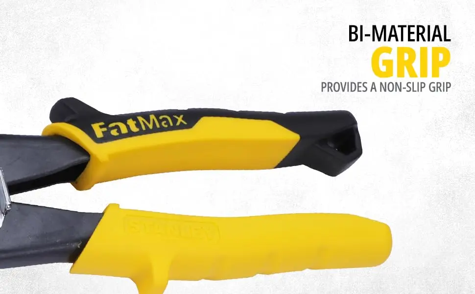 Stanley MaxSteel Aviation Snips 9.84" | Straight Cut, Serrated Edges, Forged Chrome Molybdenum Alloy - view 10