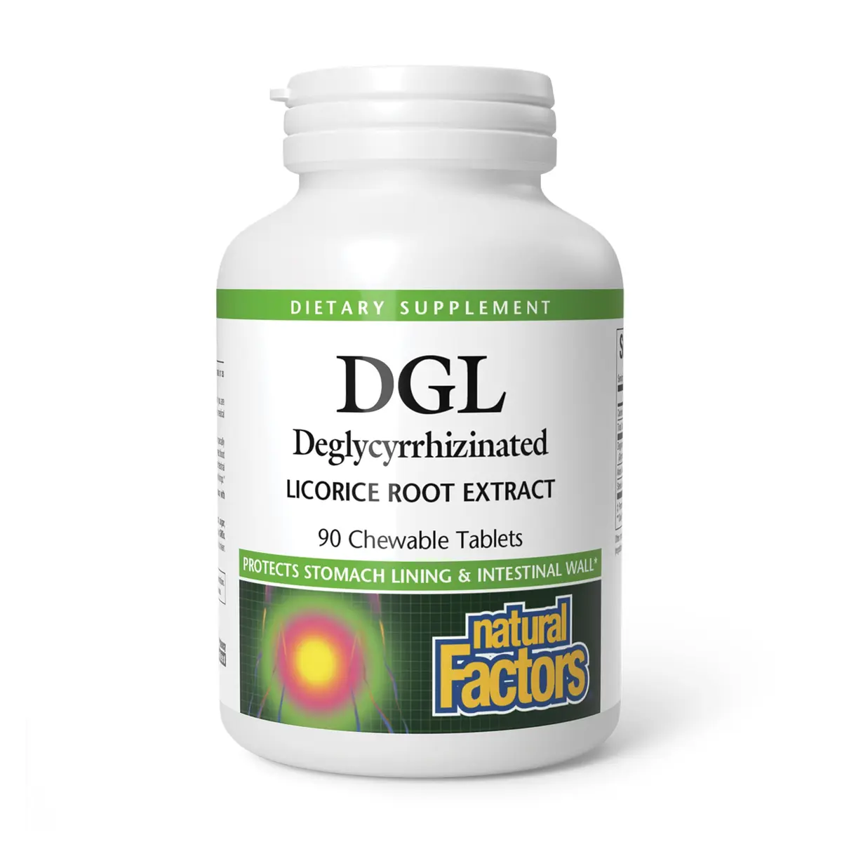 Natural Factors DGL Chewable 90 Tablets | Supports Digestive Health & Stomach Lining - main product image
