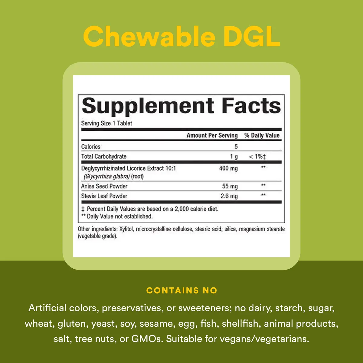 Natural Factors DGL Chewable 90 Tablets | Supports Digestive Health & Stomach Lining - view 4