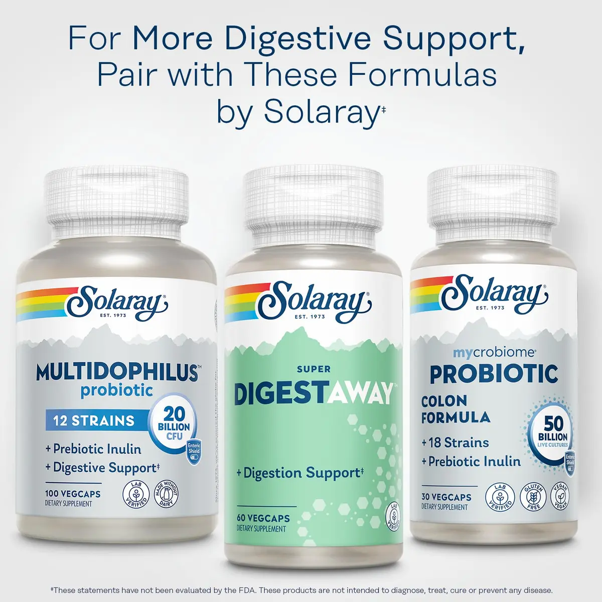 SOLARAY Super Digestaway Digestive Enzymes 60 VegCaps | Supports Protein, Fat & Carb Absorption - view 6