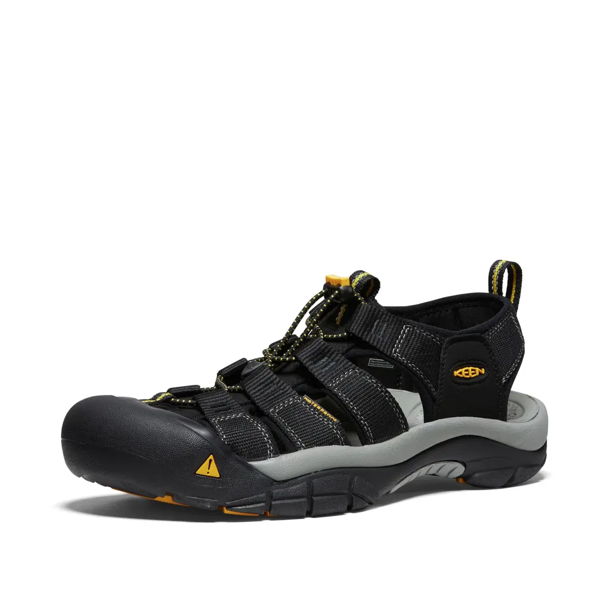 KEEN Men's Newport H2 Closed Toe Water Sandals, Black, 10 US | Supportive, Water-Resistant, Quick-Dry - main product image