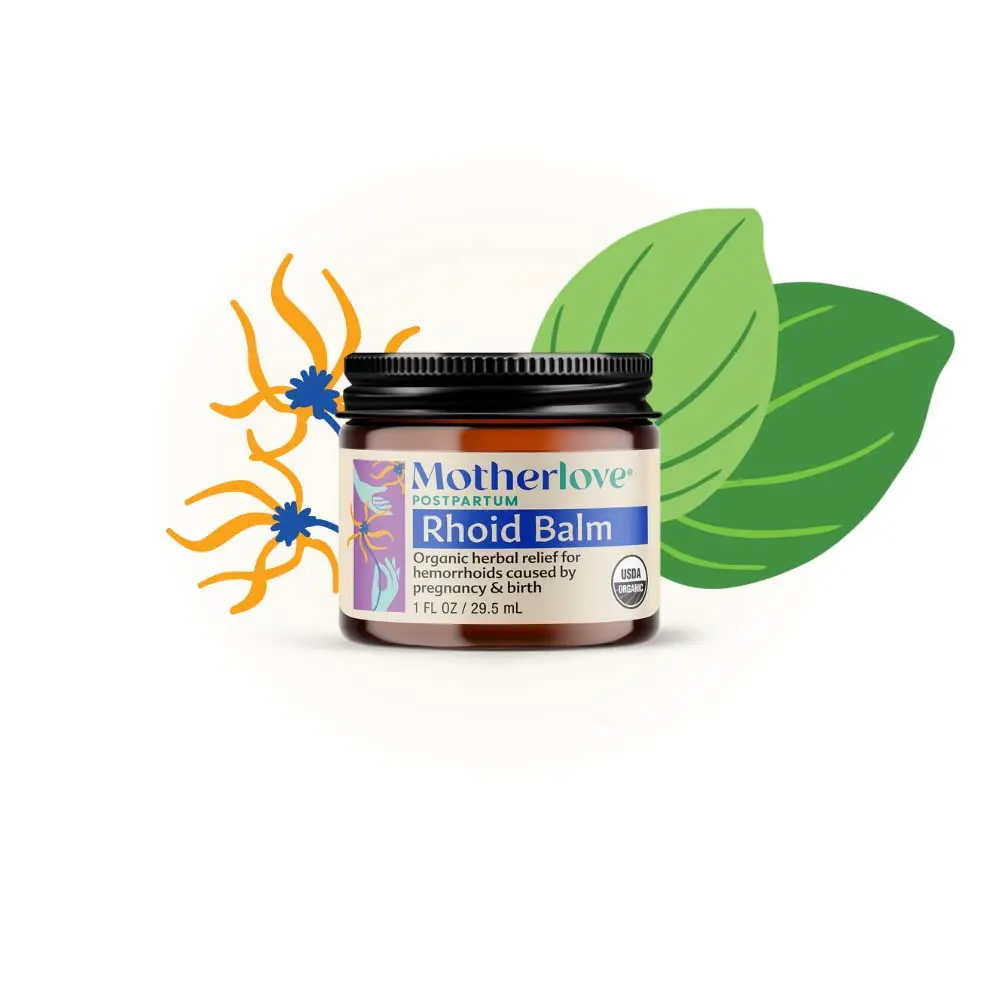 Motherlove Mom's Bottom Balm (1 oz) | Organic Herbal Soothing Care for Postpartum & Pregnancy - view 7