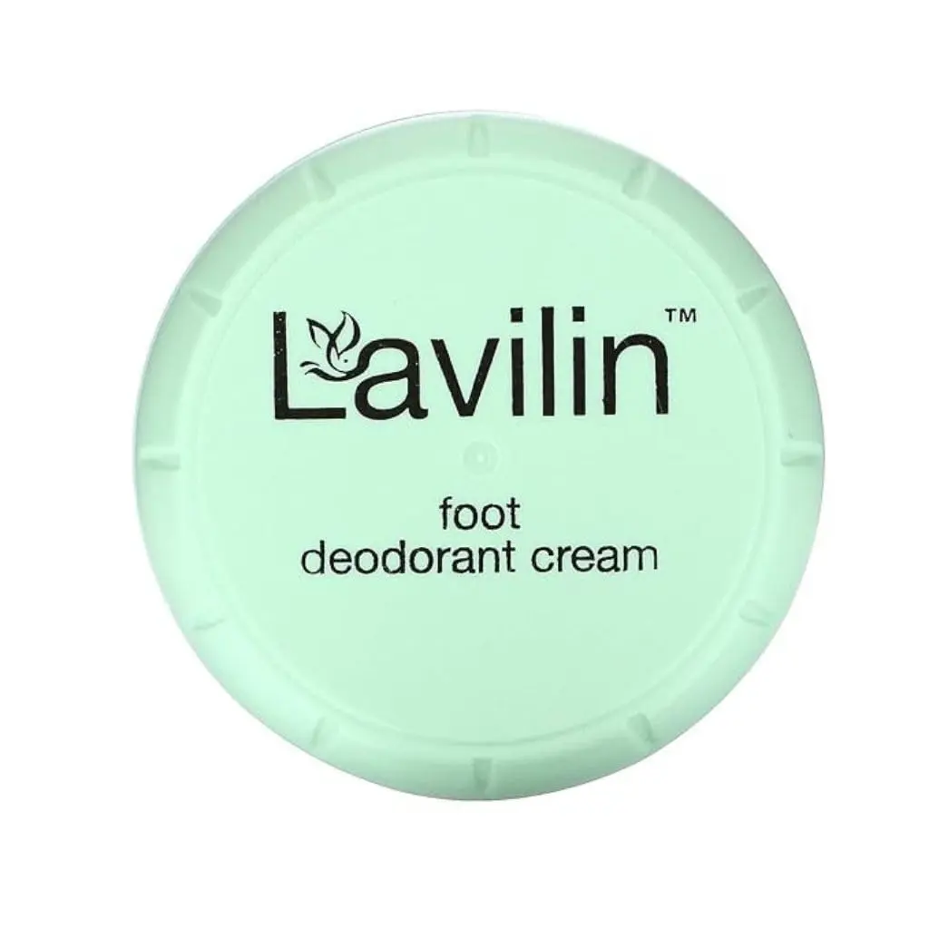 Lavilin Foot Deodorant Cream - No Aluminum, Sensitive Skin, Up to 7 Days Odor Control - main product image