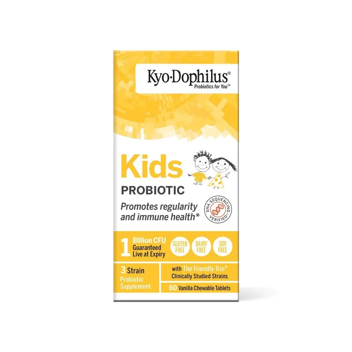 Wakunaga Kyo-Dophilus Kids Probiotic 60 Tablets | Clinically Studied Digestive & Immune Support - view 3