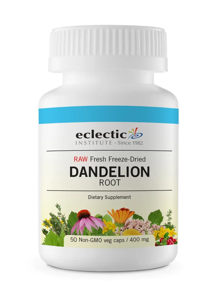 Eclectic Dandelion Root Cog FDV, Blue, 50 Count | Whole Herb, Raw & Organic, Supports Daily Wellness - main product image