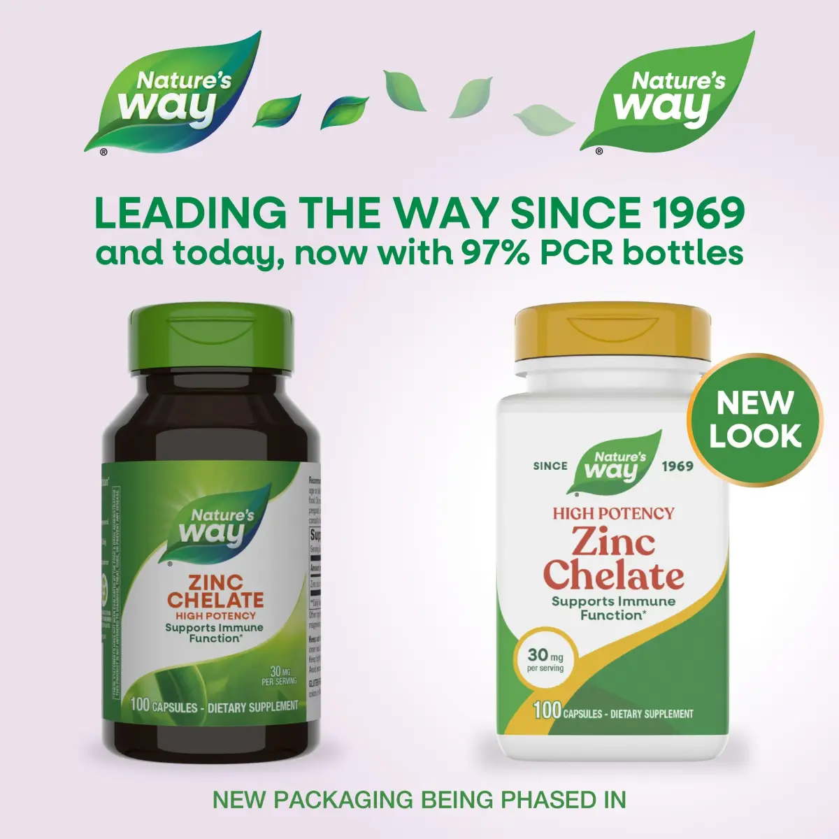 Nature's Way Zinc Chelate Mineral Supplement 30 mg 100 Capsules | Supports Immune Function - view 2