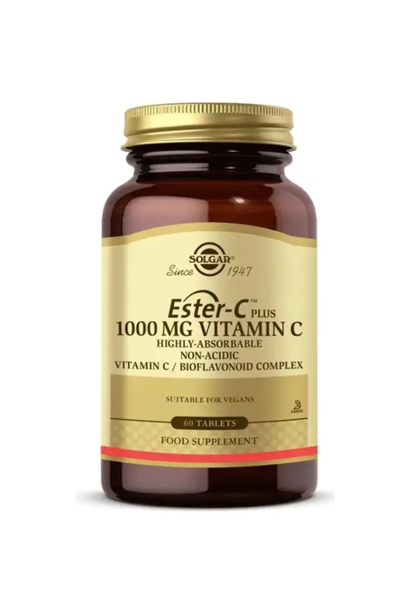 Solgar Ester-C Plus 1000 mg Vitamin C Tablets | Gentle, Non Acidic, Immune Support - main product image