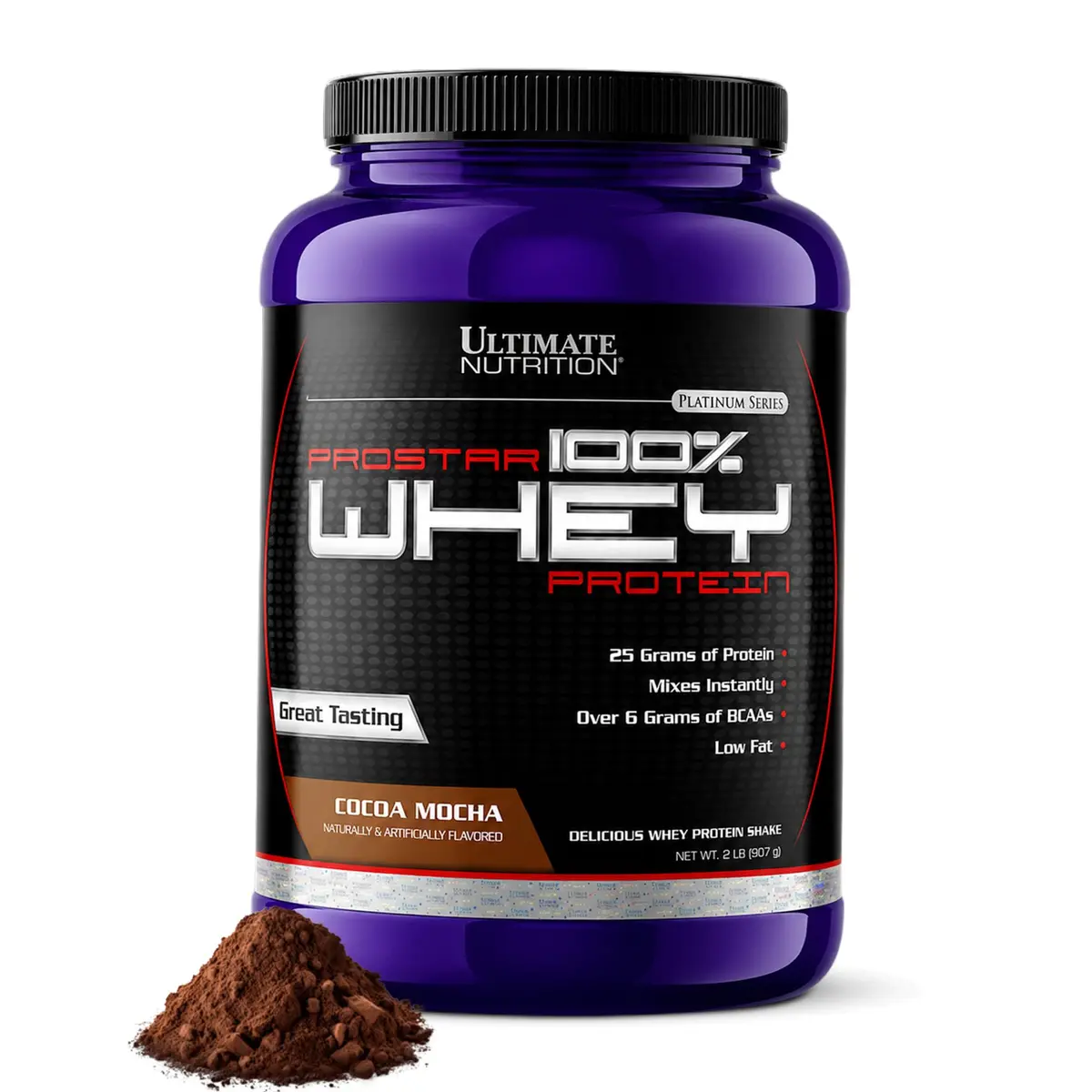 Ultimate Nutrition Prostar Whey Protein Isolate, Cocoa Mocha, 2 lb | 25g Protein, Fast Absorption, Keto-Friendly - main product image