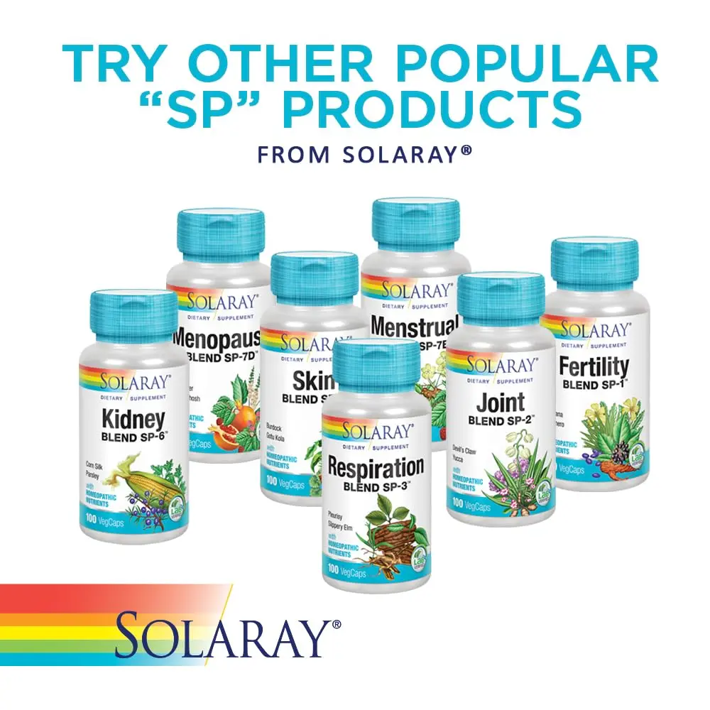 SOLARAY Female Hormone Blend SP-7C Vegan Herbal Supplement 100 Count | Natural Support for Women's Wellness - view 6