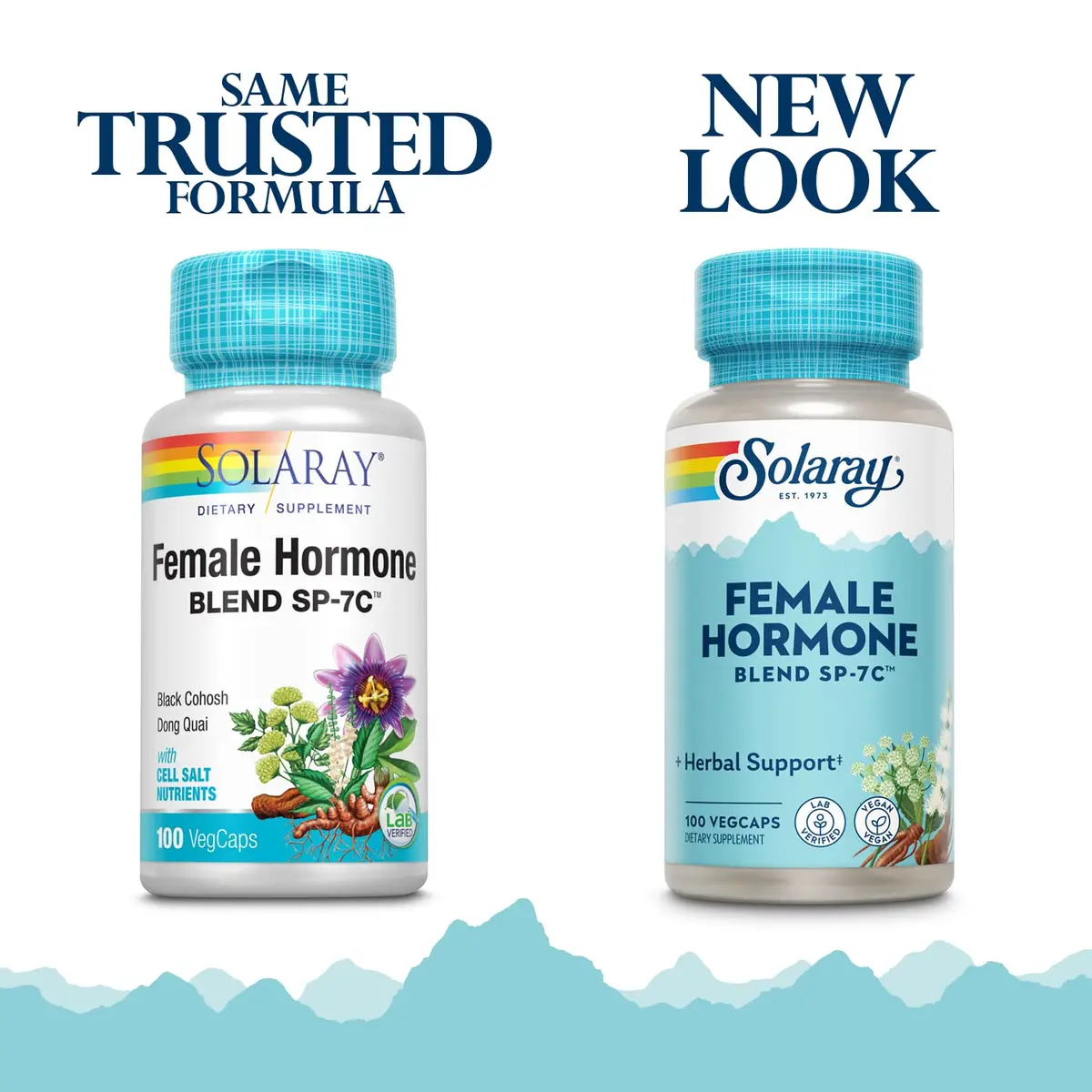 SOLARAY Female Hormone Blend SP-7C Vegan Herbal Supplement 100 Count | Natural Support for Women's Wellness - view 2