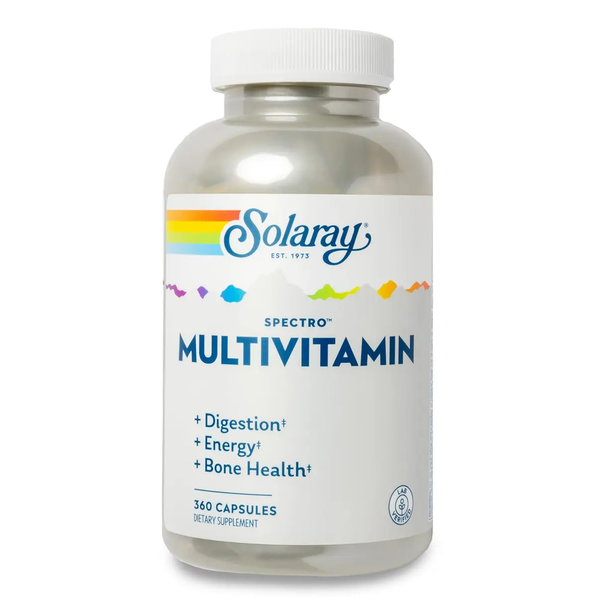 SOLARAY Spectro Multivitamin with Iron - Capsule 360 | Full-Spectrum Support for Digestion & Bone Health - main product image