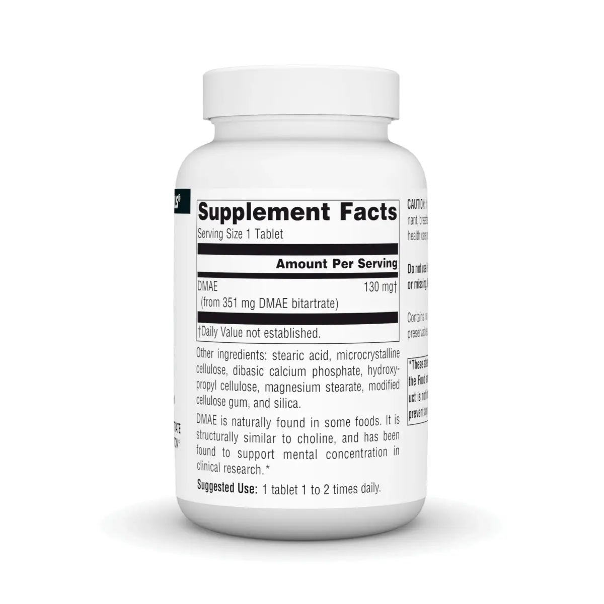 Source Naturals DMAE 351 mg Tablets (200 Count) | Supports Mental Concentration - view 2