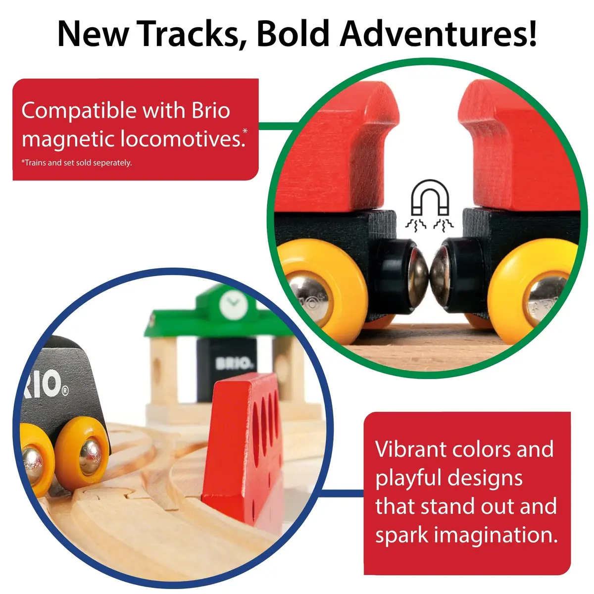 BRIO World Expansion Pack Intermediate - Wooden Train Tracks with Switches | Grow Railway System - view 3