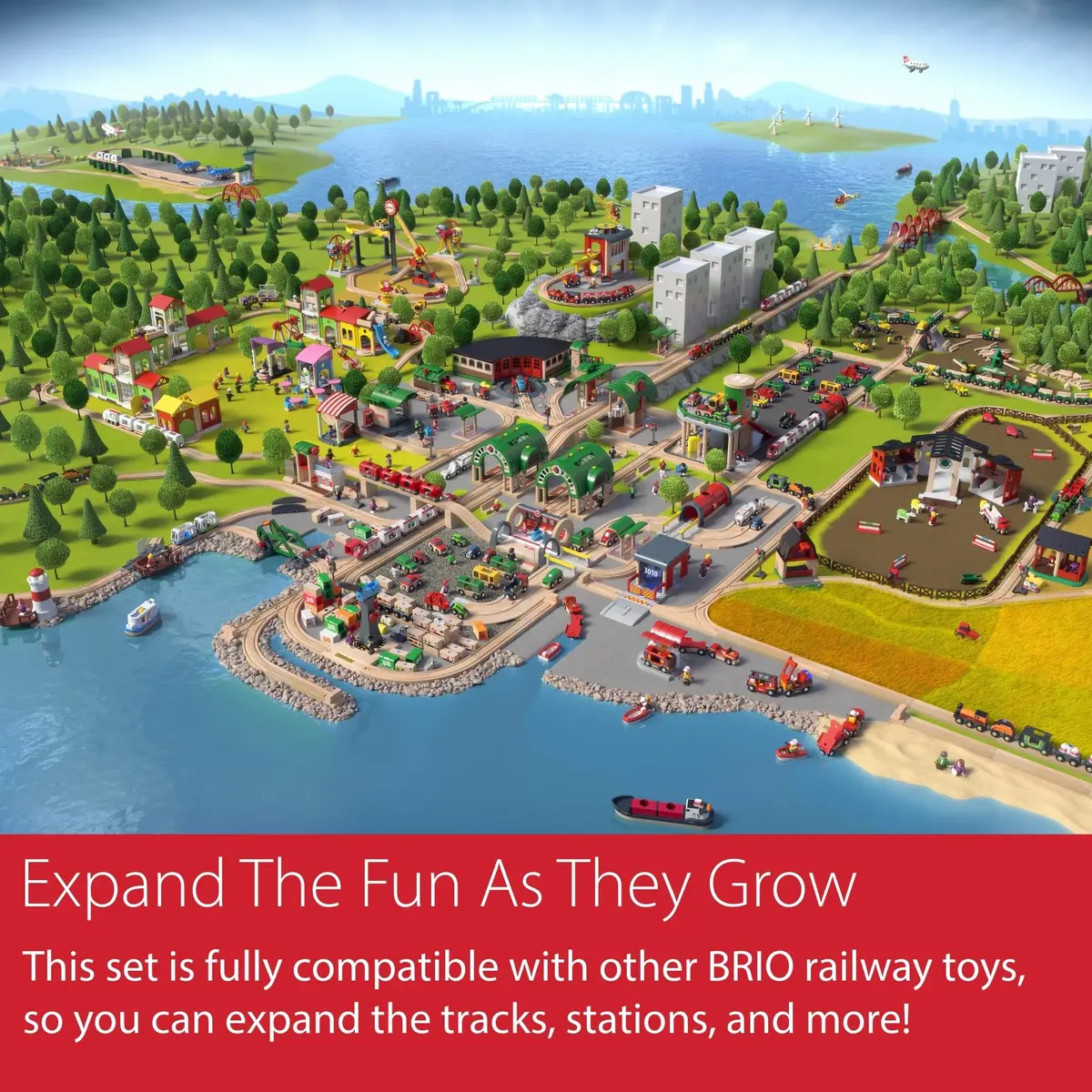 BRIO World Expansion Pack Intermediate - Wooden Train Tracks with Switches | Grow Railway System - view 4