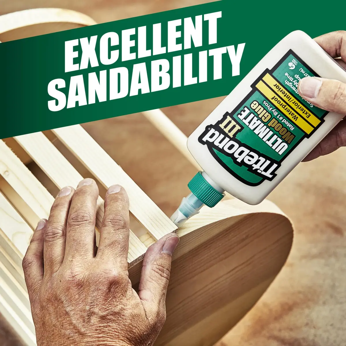 Titebond III Ultimate Wood Glue 8 fl oz (237ml) | Waterproof, Non-Toxic, Water Cleanup - view 5