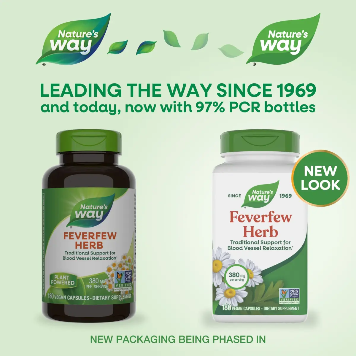 Nature's Way Feverfew Herb Capsules 380 mg (180 Count) | Traditional Support for Blood Vessel Relaxation - view 2