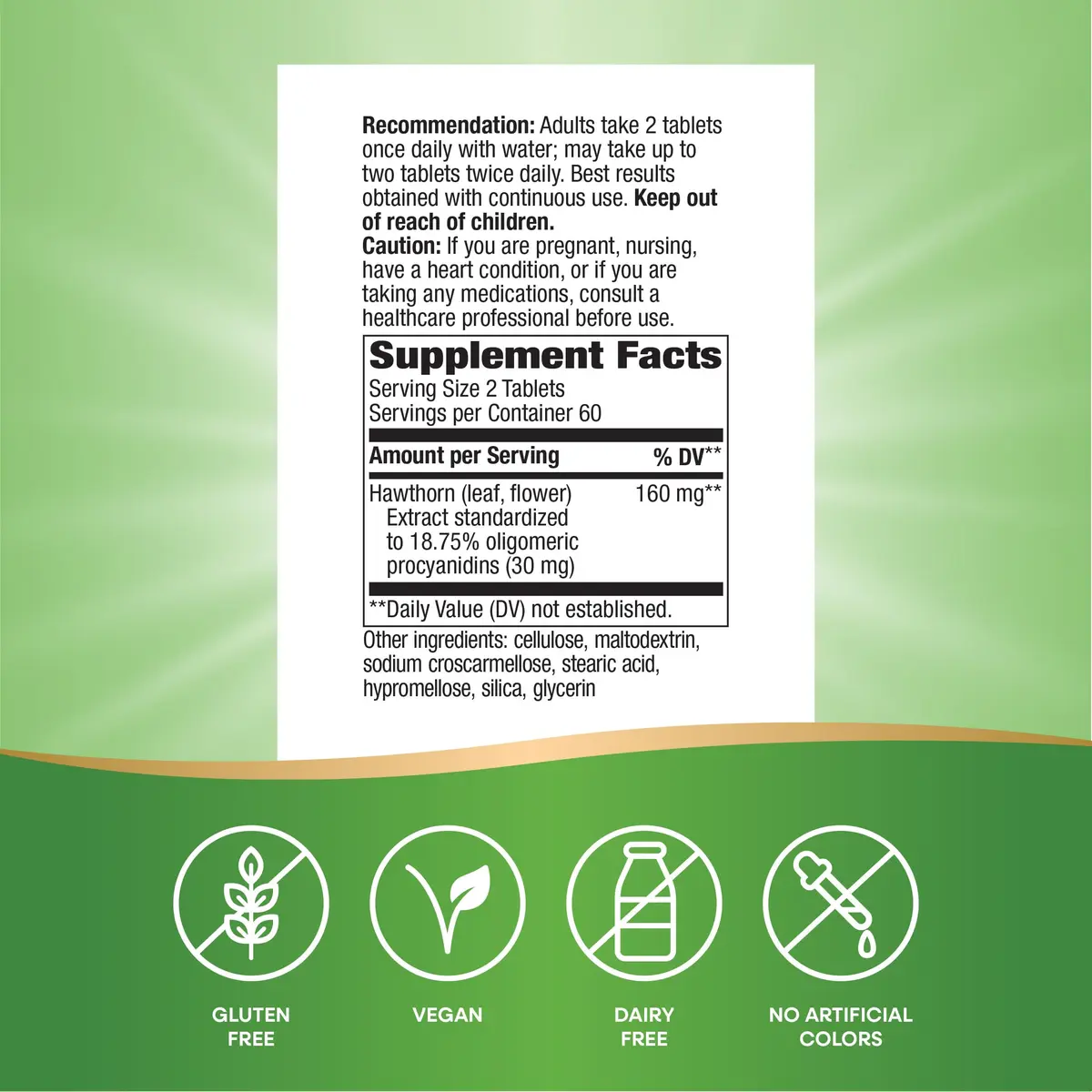 Nature's Way HeartCare Hawthorn Standardized Extract, 120 ct | Supports Healthy Heart Function - view 5