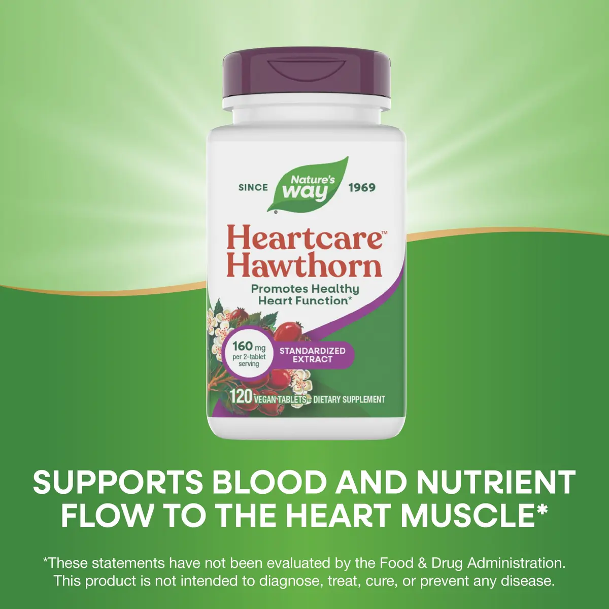 Nature's Way HeartCare Hawthorn Standardized Extract, 120 ct | Supports Healthy Heart Function - view 4