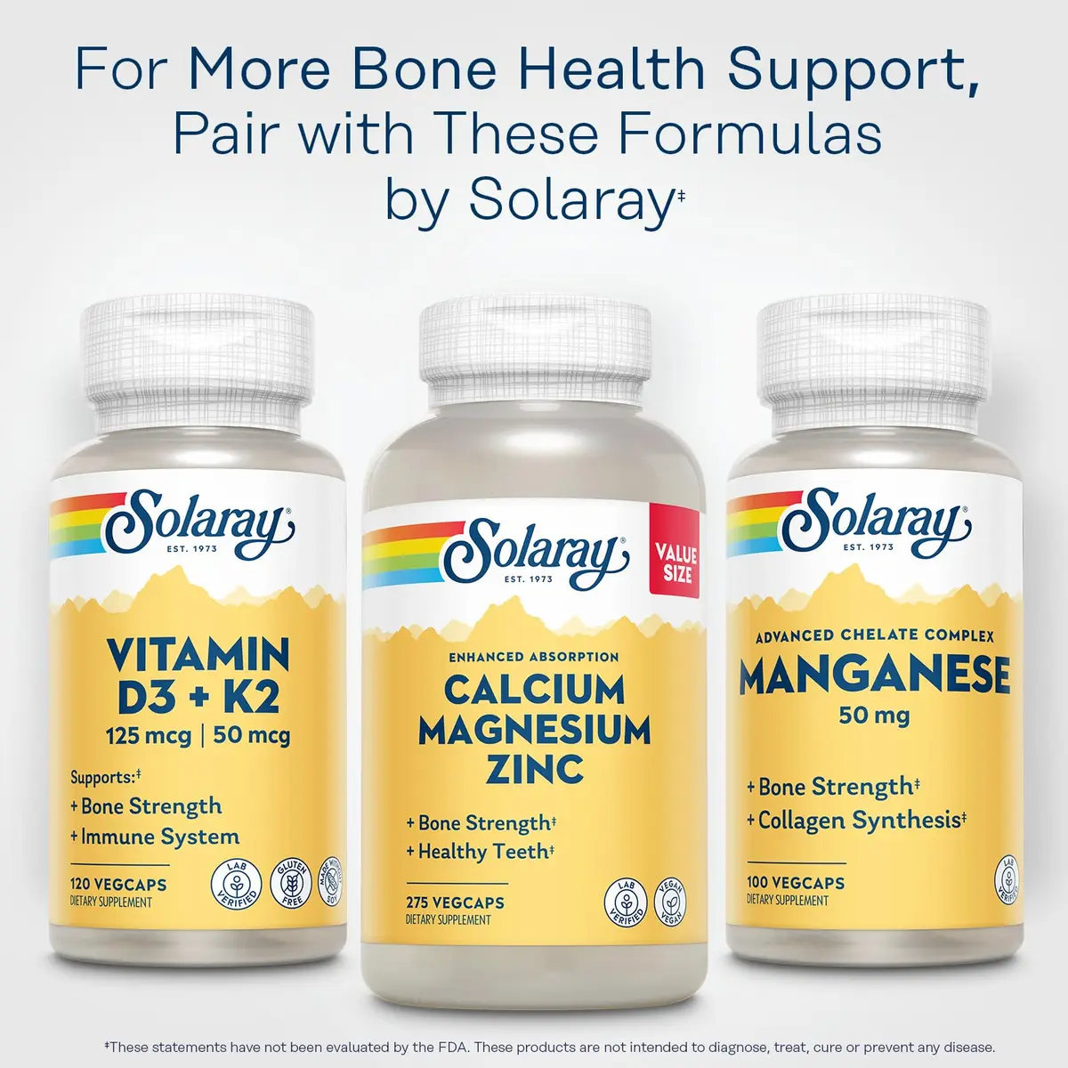 Solaray Manganese Supplement 50 mg | Advanced Chelate Complex for Daily Wellness - view 6