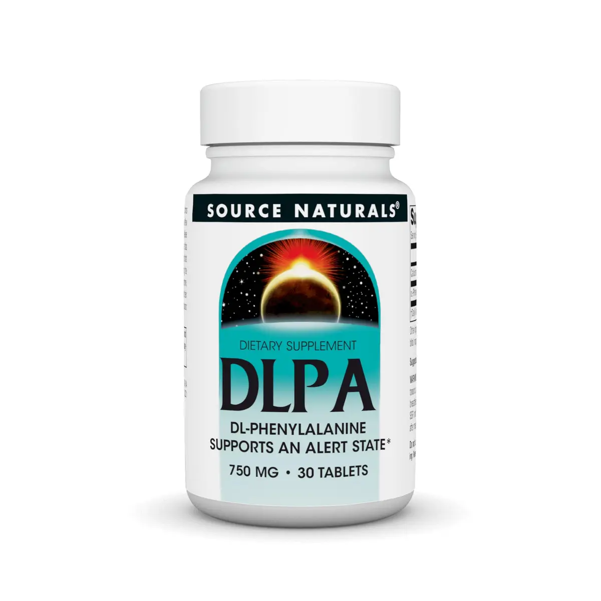 Source Naturals DLPA DL-Phenylalanine 750 mg | Supports Endorphin Levels & Alertness - main product image